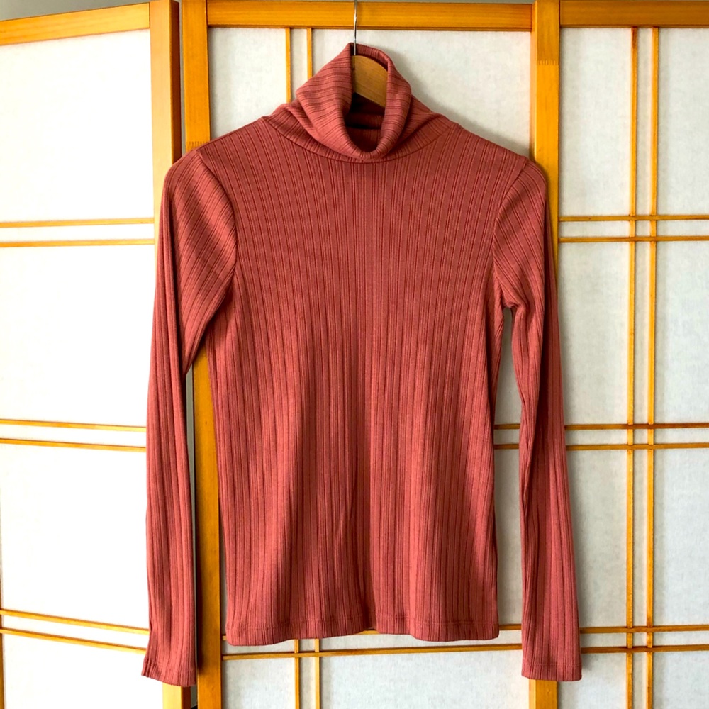 Pink J Crew Turtleneck
